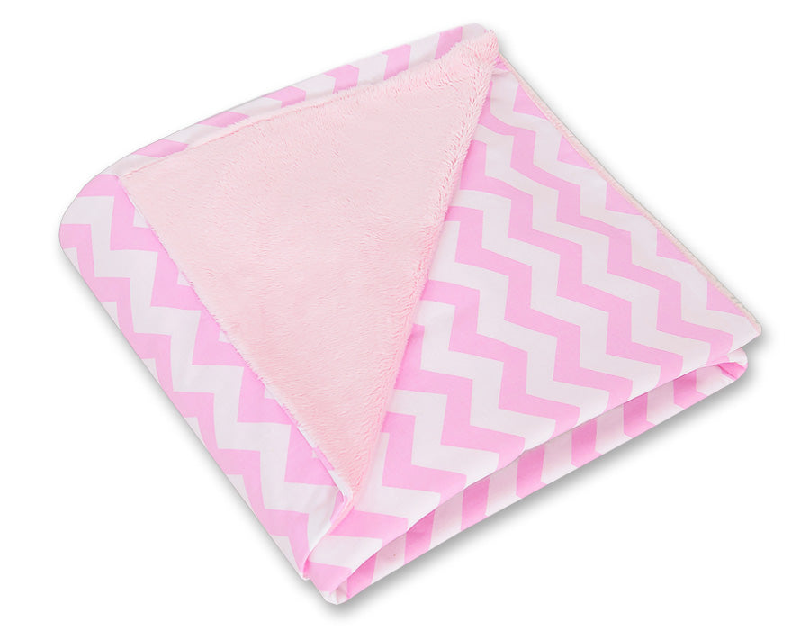 Stor dubbelsidig bilsätesfilt - babyfilt - extra mjuk och varm komfort