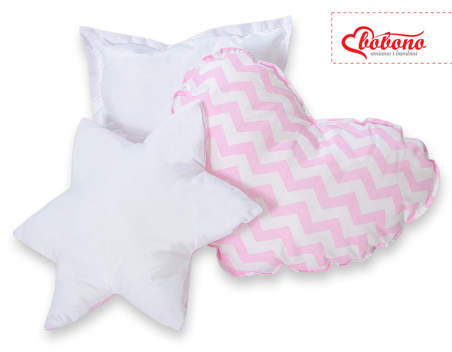 3-delige kussenset - sierkussens - zachte eco vulling voor kinderkamer decoratie