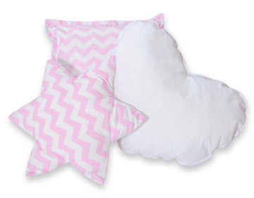 3-delige kussenset - sierkussens - zachte eco vulling voor kinderkamer decoratie