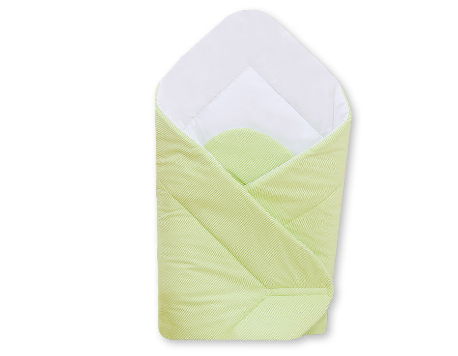 Babynest - babybedje - ademend & anti-allergeen katoen - groene strepen