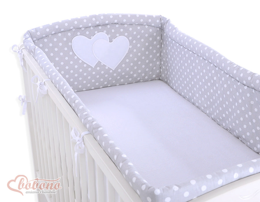 Universele bumper XXL, bedomranding, extra veiligheid en comfort voor ledikant - Hanging Hearts