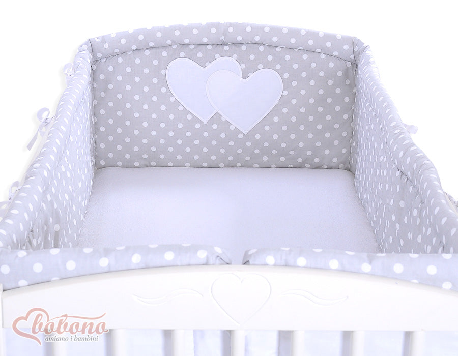 Universele bumper XXL, bedomranding, extra veiligheid en comfort voor ledikant - Hanging Hearts