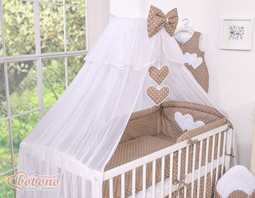 Groot muskietennet babybedje - baldakijn - volledige insectenbescherming, ademend chiffon