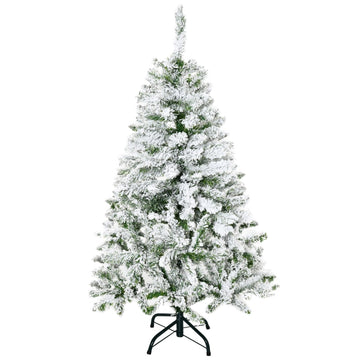 Kunstkerstboom met sneeuw - Groen-wit | Kleur: Groen-wit | Afmetingen: 70x70x120 cm