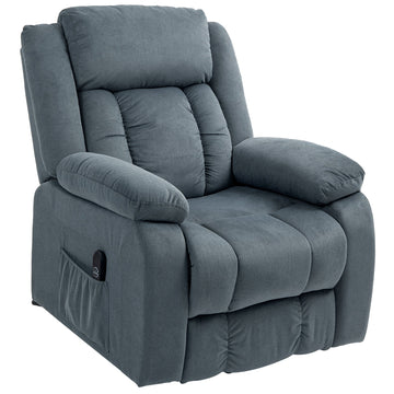 Elektrische sta-opstoel - Relaxfauteuil | Kleur: Grijs | Afmetingen: 92x94x105 cm