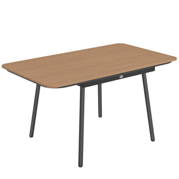 Gartentafel 140x80 cm für 6 Personen, WPC | Kleur: Teak | Afmetingen: 140x80x75 cm