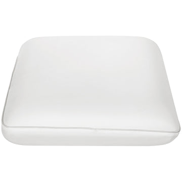 Memoryfoam kussen met afneembare hoes | Kleur: Wit | Afmetingen: 60x40x10 cm