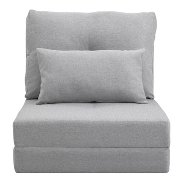 Opvouwbare vloerstoel en slaapmat | Kleur: Grijs | Afmetingen: 80x60x56 cm