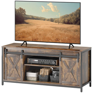 TV-meubel voor 60 inch tv - Industrieel tv-dressoir | Kleur: Bruin | Afmetingen: 120x40x54 cm