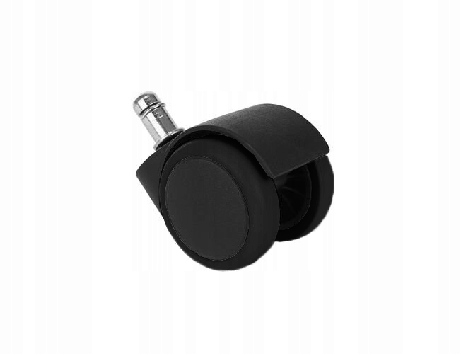 Rubberen wielen bureaustoel - Set van 5 | Kleur: Zwart | Diameter: 5 cm | 11 mm montage