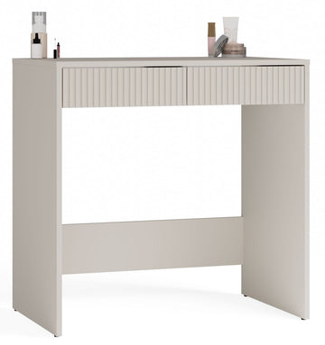 Bureau Marina 2S Slim met 2 lades - Compact design en greeploos | Kleur: Kasjmier Beige