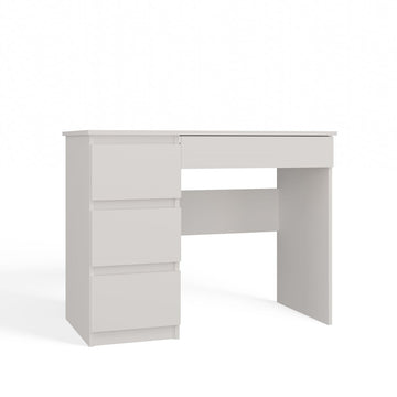 Functioneel bureau met 4 lades - Model MIJAS Links | Kleur: Wit | 98x51x76 cm