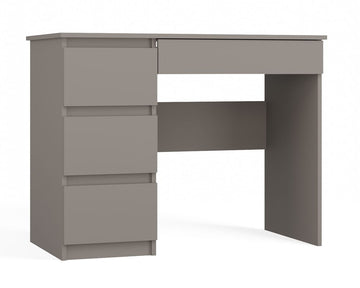 Functioneel Mijas Bureau met 4 Lades - Modern Design | Kleur: Klei Grijs | 98x51x76 cm
