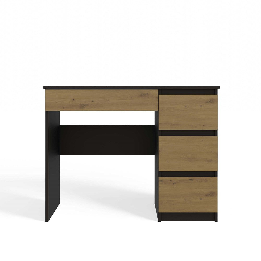 Functioneel bureau MIJAS Rechts met 4 lades - Modern ontwerp | Kleur: Antraciet & Artisan Eiken