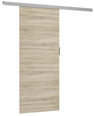 Wandgemonteerde schuifdeur Greg - Inter Galaxy systeem | Kleur: Sonoma Eiken | Maat: 86x205x1,6 cm