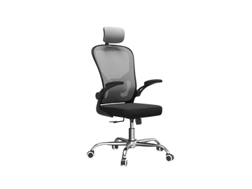 Dory ergonomische draaistoel - verstelbare bureaustoel met lendensteun en rubberen wielen