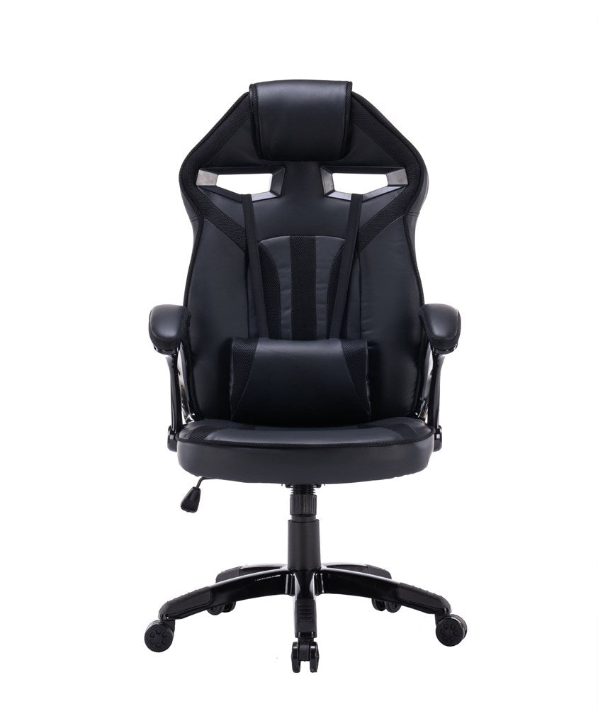 DRIFT Gaming Stoel Ergonomisch met Kantelmechanisme | Kleur: Zwart | Maat: 120-130x66x67 cm