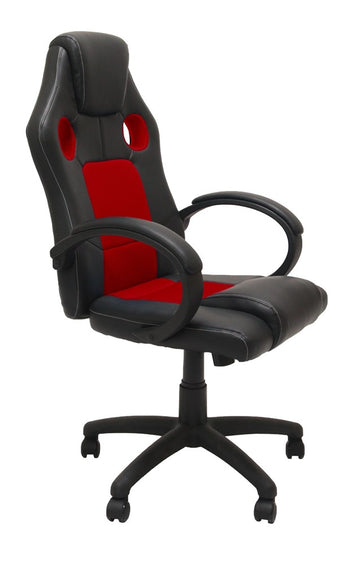 ENZO Gaming Draaistoel – Ergonomisch Comfortabel met Verstelbare Rugleuning | Rood-Zwart
