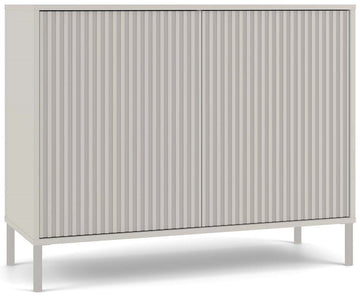 KAMARO 2D SLIM ladekast met gegroefd deurfront – Modern opbergmeubel | Kleur: Kasjmier