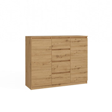 Moderne Grote Ladekast 2D4S met 2 deuren en 4 lades | Artisan Eiken | 120x97x40 cm