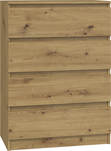 Moderne ladekast MALWA M4 – Ruime opbergruimte en strak design | Artisan Eiken | 70x40x97 cm