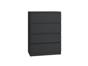 Moderne ladekast MALWA M4 - Minimalistisch & Functioneel | Kleur: Zwart | Maat: 70x40x97 cm