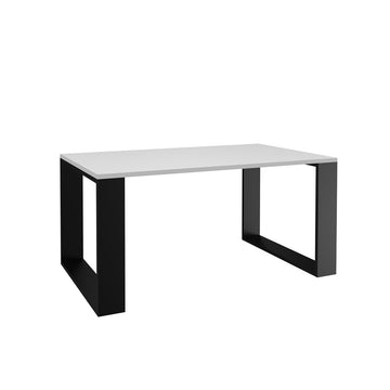 Moderne salontafel "Modern" - Krasbestendig design | Kleur: Wit/Zwart | Maat: 90x58x50 cm