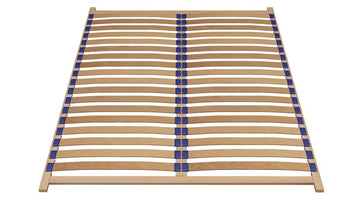 Stevig bedframe 160x200 met 36 gebogen veerlatten | Kleur: Natuurlijk gelakt hout
