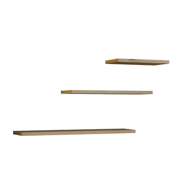Set van 3 TOBI 3P Wandplanken - 16 mm Gelamineerd Meubelplaat | Kleur: Artisan Eiken
