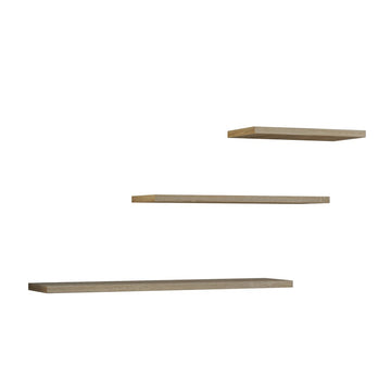 Set van 3 wandplanken TOBI 3P - Gelamineerd | Kleur: Sonoma Eiken | Maat: 60/45/30x15x1,6 cm