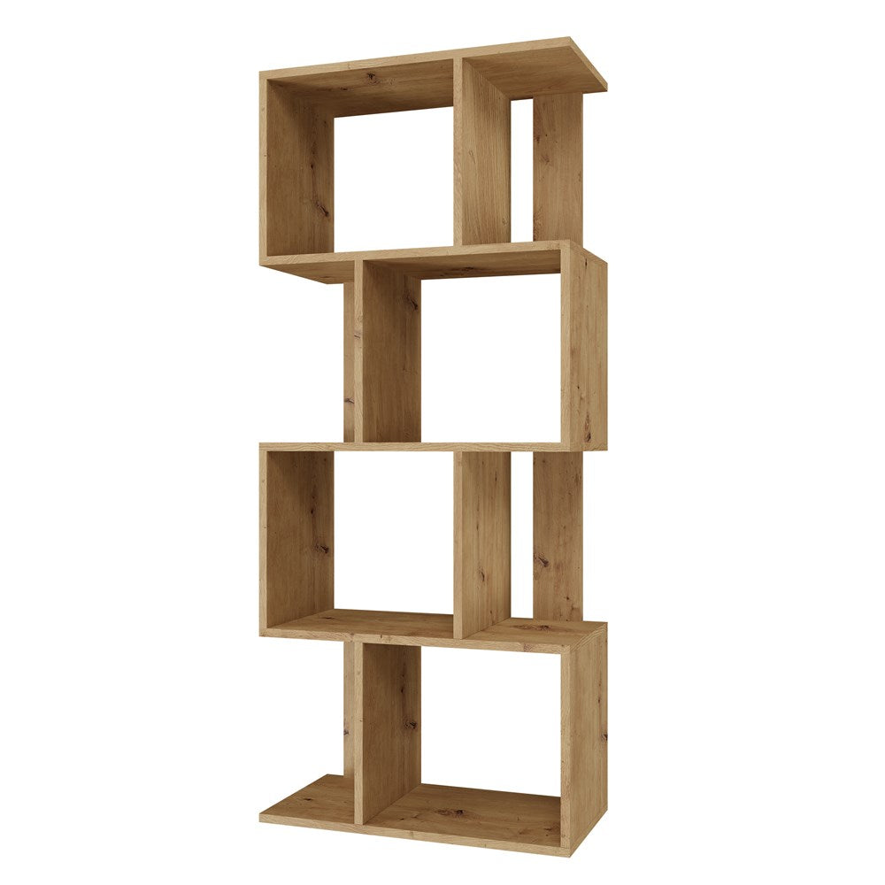 Fiesta 4P Open Schap – Modulaire Boekenkast | Artisan Eiken | 59,5x140x30 cm