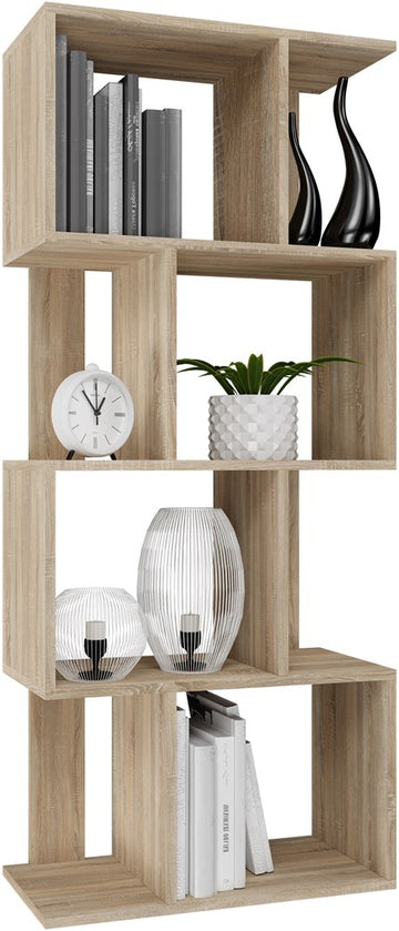 Fiesta 4P Open Schap - Modulair Opbergsysteem | Sonoma Eiken | 140x59,5x30 cm