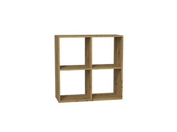 Functioneel compartimentenschelf 2x2 vakken - Strak design | Kleur: Artisan Oak | Maat: 74x30x75 cm