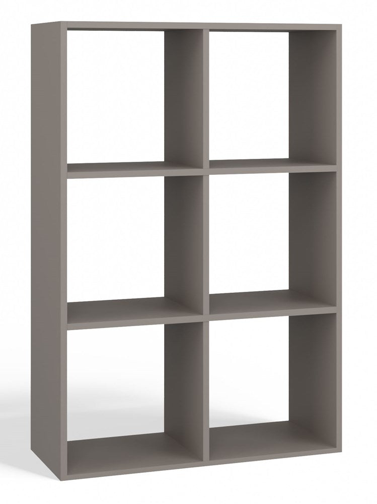 Compartimentenplank MALAX 2x3 - Open vakkenkast voor boeken en speelgoed | Kleur: Klei