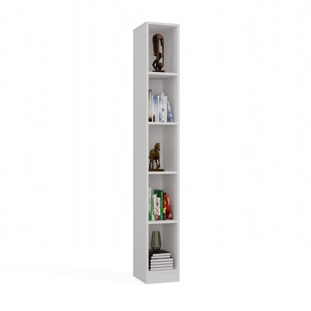 Smalle Klassieke Wandplank R25 – Sterk & Stijlvol | Kleur: Wit | Maat: 182x25x30 cm