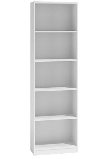 Klassieke R40 Wandplank 5 Legplanken - Opbergmeubel voor Boeken, Speelgoed | Wit | 182x40x30 cm
