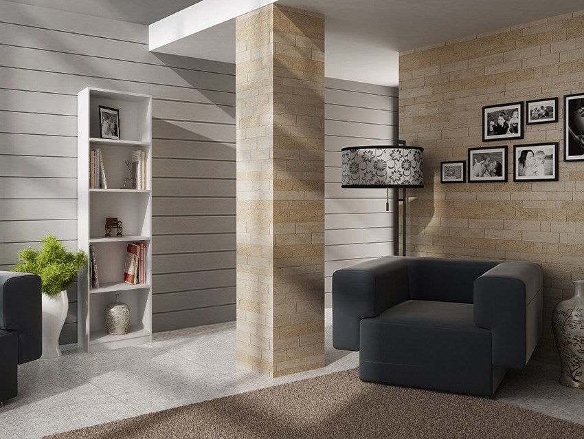 Klassieke R40 Wandplank 5 Legplanken - Opbergmeubel voor Boeken, Speelgoed | Wit | 182x40x30 cm