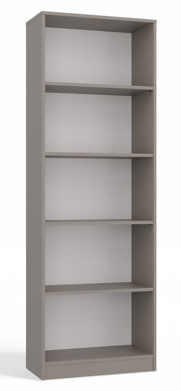 Klassieke R60 plank met 5 planken – Robuuste opberger voor boeken & ordners | Kleikleur | 60x30x182