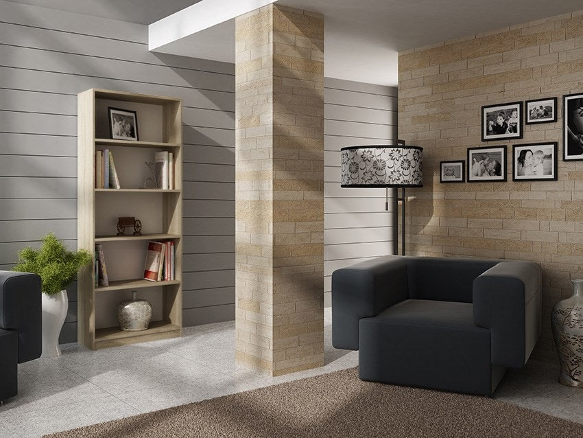 Klassiek Opbergrek R60 met 5 planken - Sonoma Eiken | 60x182x30 cm