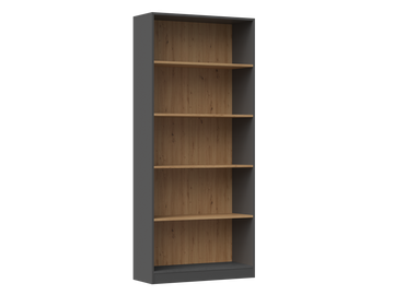 Klassieke boekenkast R80 met royale opbergruimte | Artisan eiken | 182x80x30 cm