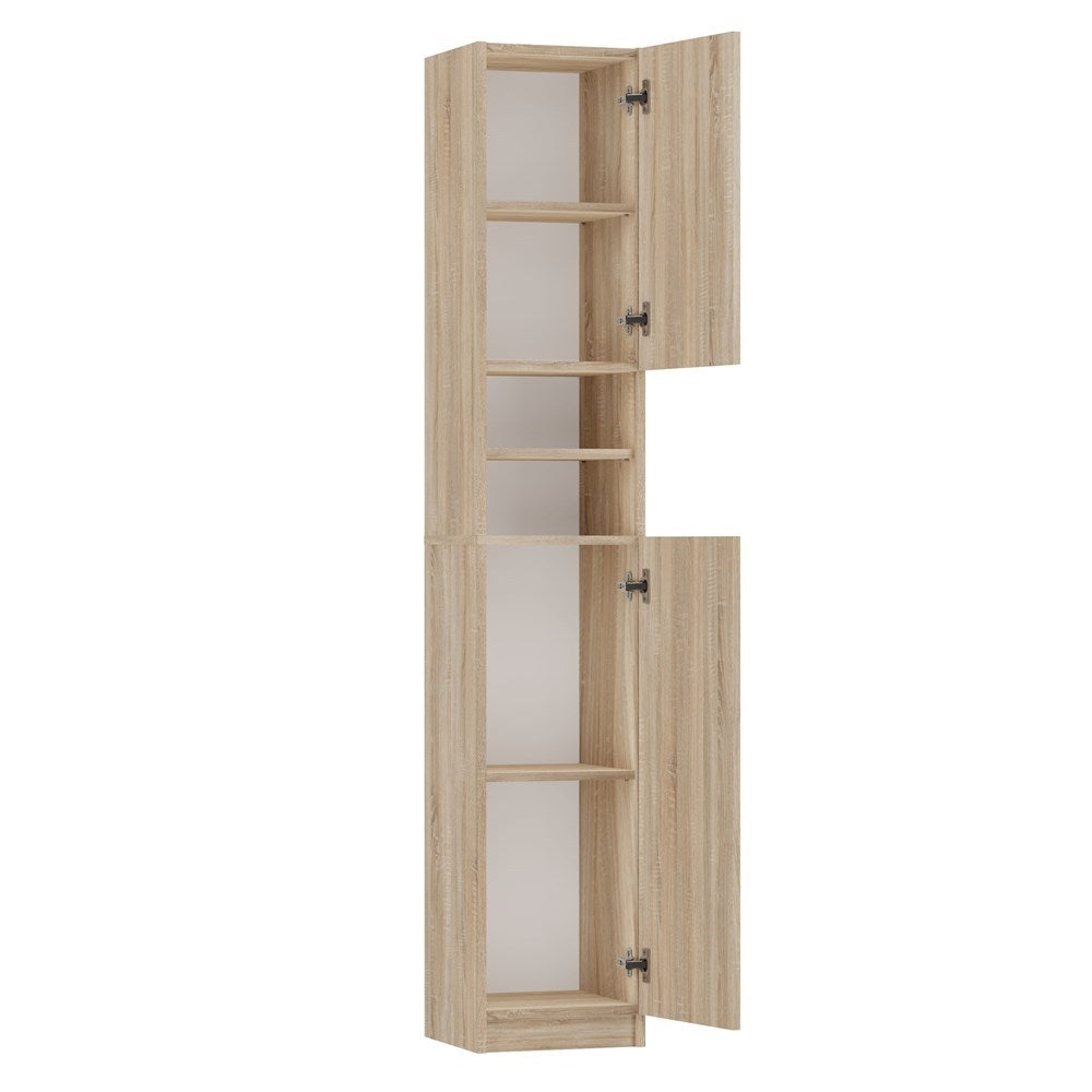 Moderne badkamerkast Marbela - Compacte opbergruimte | Sonoma Eiken | 32x30x180 cm