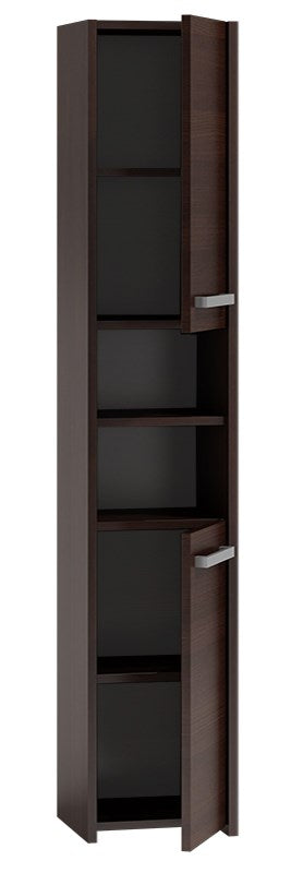 Moderne smalle badkamerkast Postboekenkast 30 cm breed - Opbergkast | Kleur: Venge