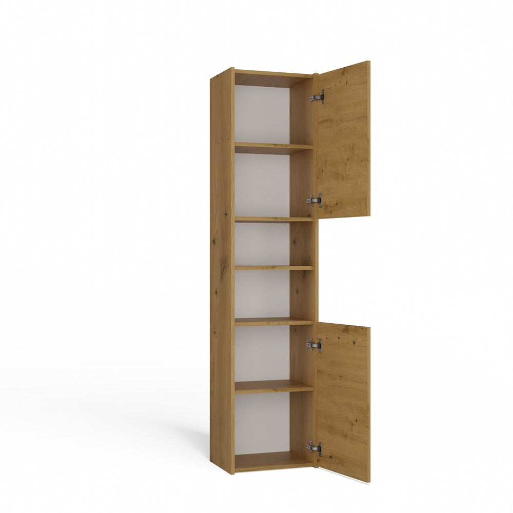 Moderne Badkamerkast 40 cm - Compacte Opbergruimte | Artisan Eiken | 40x30x170 cm