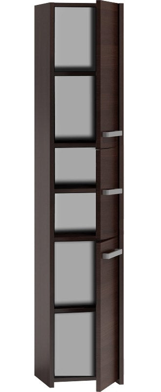 Moderne Badkamerkast Postbord Model 43 - 3 Deuren | Kleur: Venge | Maat: 170x40x30 cm