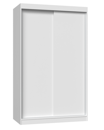 Moderne garderobekast met schuifdeuren IGA - Ruime opbergruimte | Wit | 120x61x200 cm