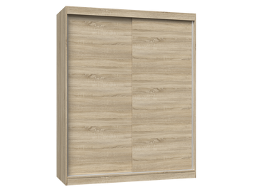 Moderne garderobekast met schuifdeuren "IGA" 160 cm | Kleur: Sonoma Oak | Maat: 160x61x200 cm