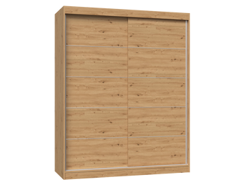 Moderne Garderobekast IGA met schuifdeuren en planken | Artisan Oak | 160x200x61 cm