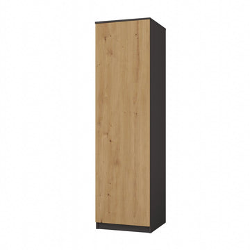 MALWA SD-50 Garderobekast met TIP-ON systeem - 4 Verstelbare planken | Antraciet / Artisan Oak