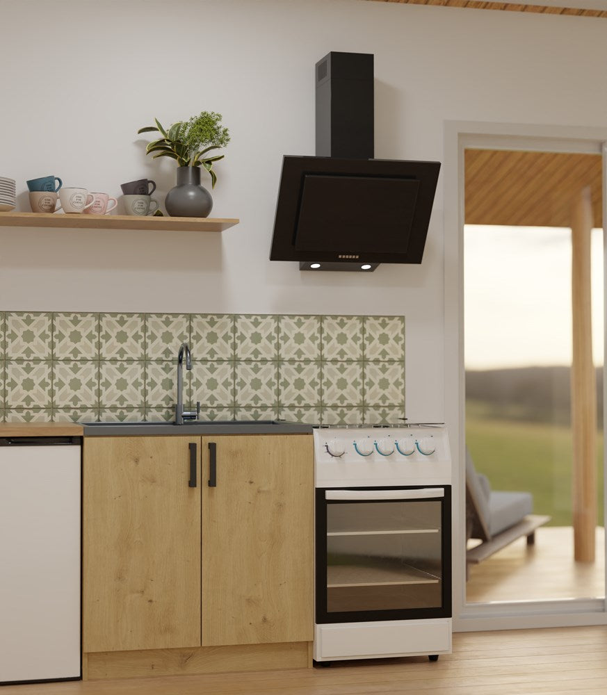 Onderkeukenkast Katia D-80 - Duurzame opbergruimte met 2 deuren | Kleur: Artisan Oak