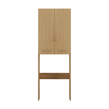 Badkamerkast POLA DD - Opbergruimte boven wasmachine | Artisan eiken | 64x180x30 cm